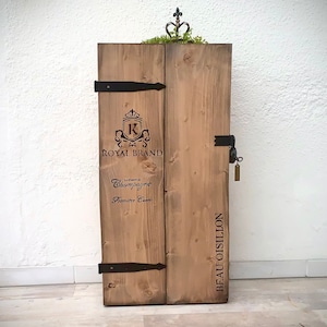 NOUVEAU~~~ Armoire vintage "Royal" étagère de bar à vin pour la maison