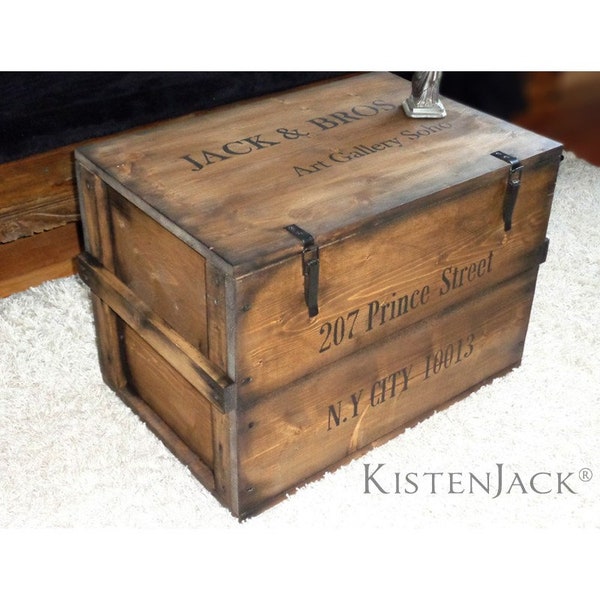Wooden box cargo box chest table storage box "SOHO"