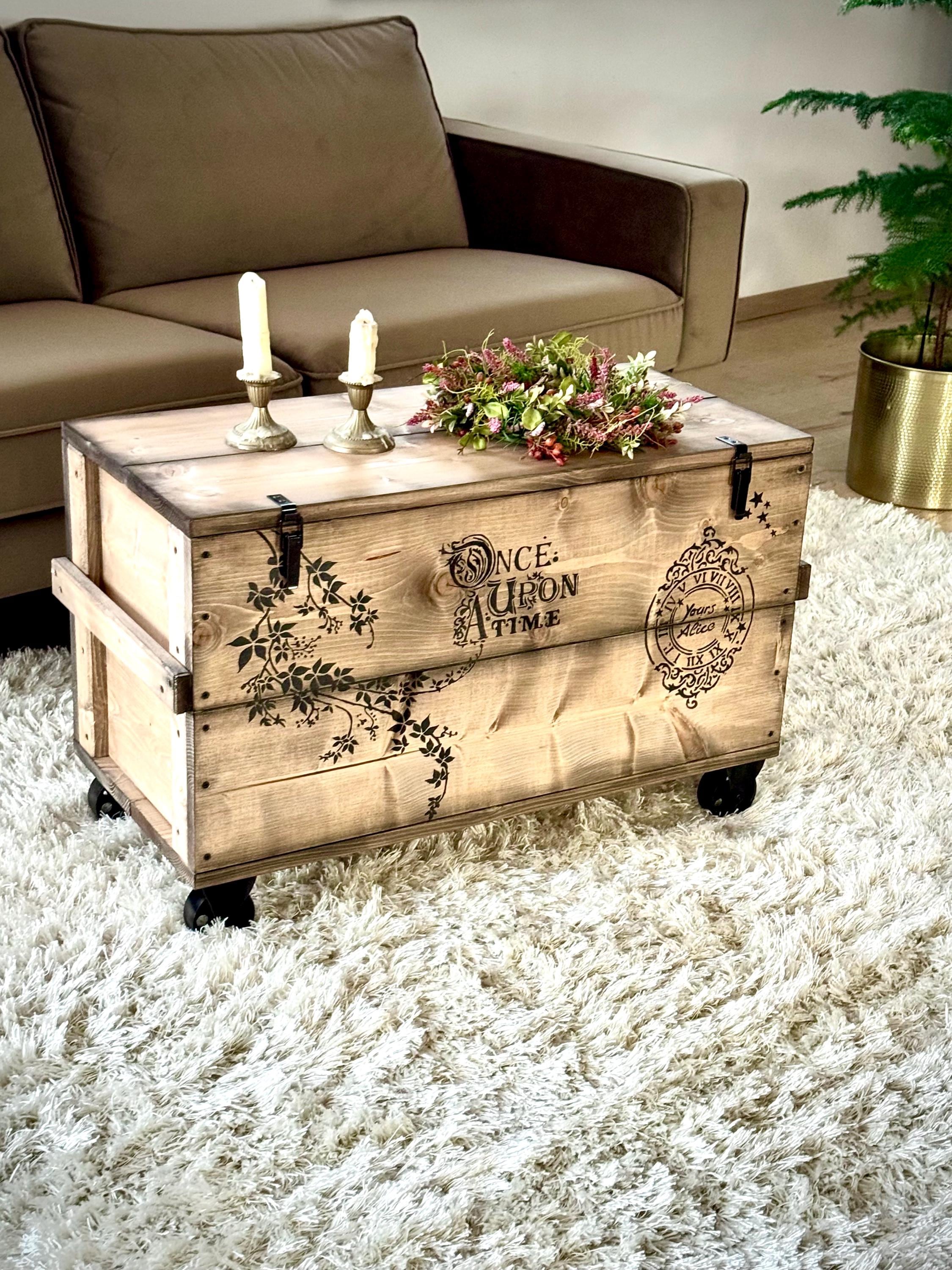 Meuble Armoire Vintage Jo!e Oncle Joe's - Style Shabby Chic - Bois Massif - 3 Tiroirs - NEUF