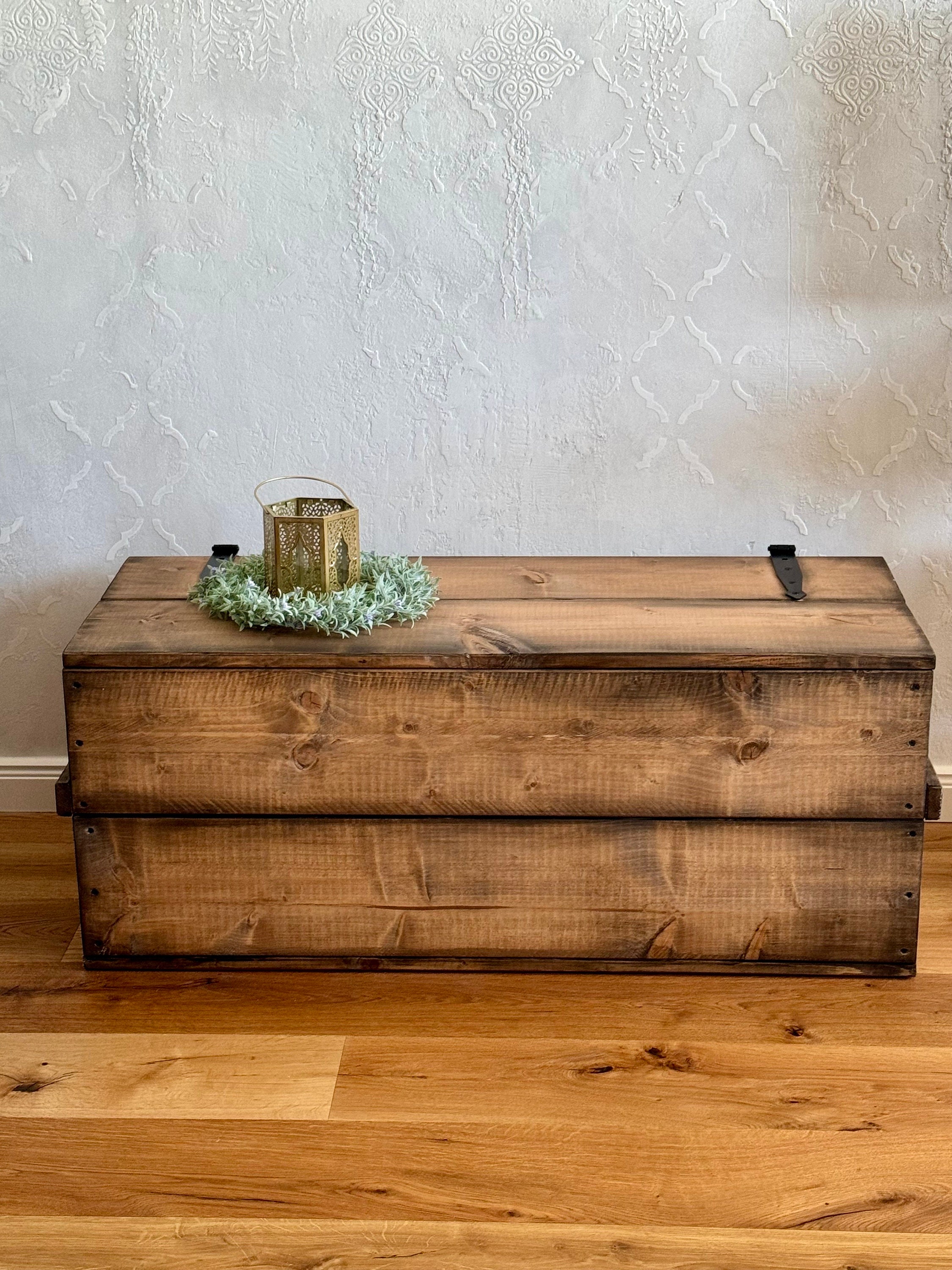 XL Wooden Box, Cargo Box, Chest, Bench, Drinks Crate, Coffee