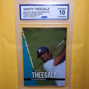 Graded Gem Mint 10 rookie 2020 SAHITH THEEGALA
