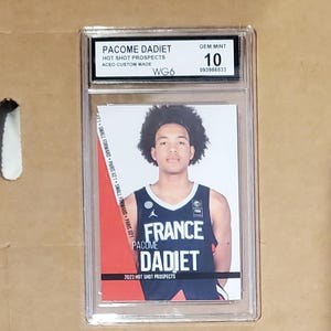 Graded Gem Mint 10 2023 rookie PACOME DADIET