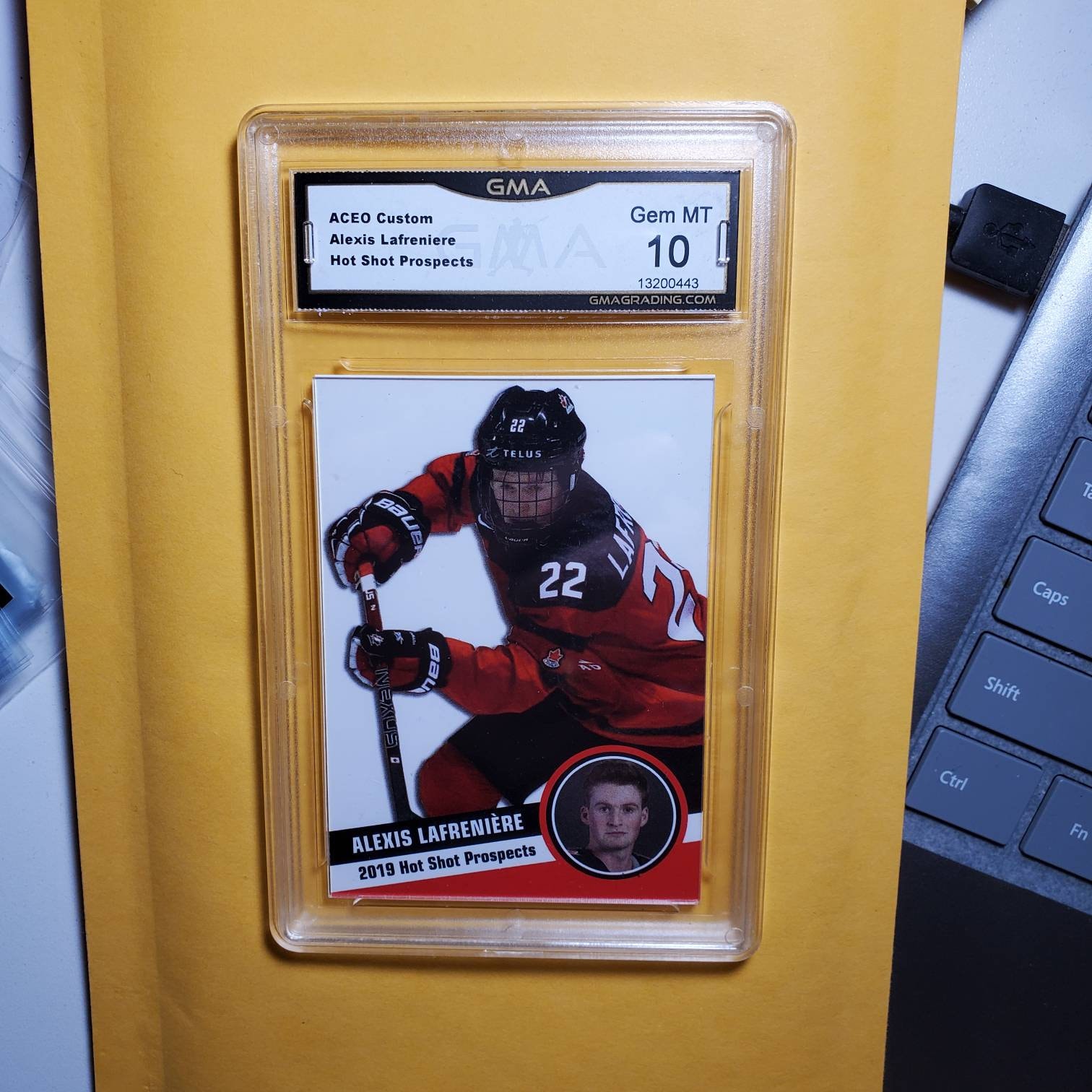 Graded Mint 10 Hot Shot Prospects Rookie ALEXIS LAFRENIERE New - Etsy