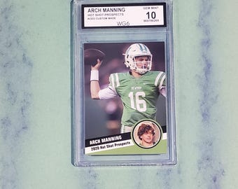 Graded Gem Mint 10 2020 Rookie Arch Manning Texas Longhorns