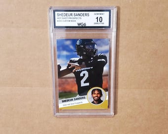 Tarjeta de novato de 2023, SHEDEUR SANDERS, Cleveland Browns, con calificación Gem Mint 10.