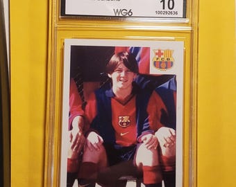 Graded Gem Mint 10 2001 Futuros Del Futbol rookie LIONEL MESSI