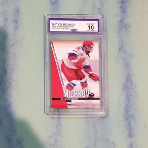 Graduado Gem Mint 10 2021 estreante MATVEI MICHKOV matvey Philadelphia Flyers