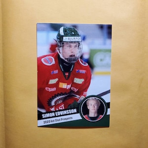 2020 Hot Shot Prospects rookie SIMON EDVINSSON