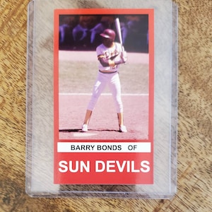 1985 ASU Sun Devils rookie BARRY BONDS Pittsburgh Pirates