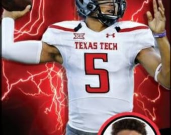 2014 Texas Tech Electric Freshmen rookie PATRICK MAHOMES Kansas City Chiefs