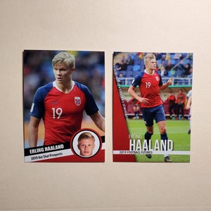 2019 Hot Shot Prospects rookie combo lot ERLING HAALAND you get both