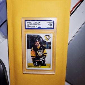 Graded Gem Mint 10 Nachdruck Rookie MARIO LEMIEUX Pittsburgh Penguins