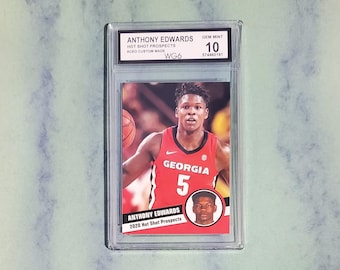 Calificado como Gem Mint 10 2020 novato ANTHONY EDWARDS Minnesota Timberwolves