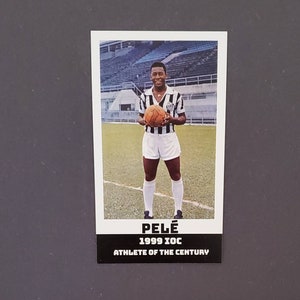 1999 IOC Athlete of the Century card PELE New York Cosmos