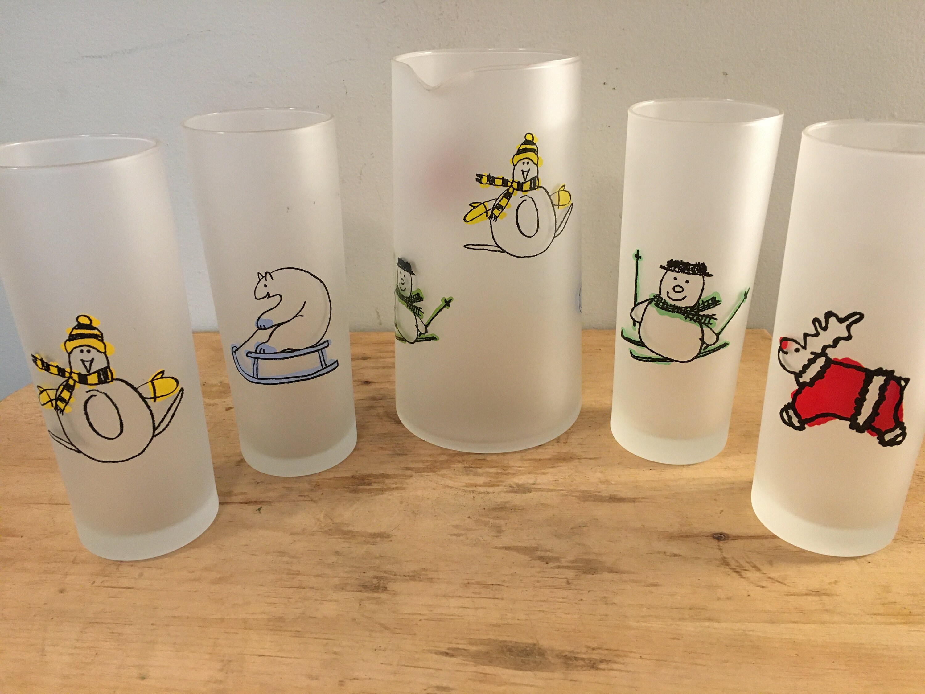 Dartington Designs Frosted Highball Collins Ice Tea Glasses Etsy