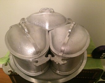 Vintage Guardian Service Complete 3 piece Trio set With Trivet and covers- Rare complete set, GREAT condition!