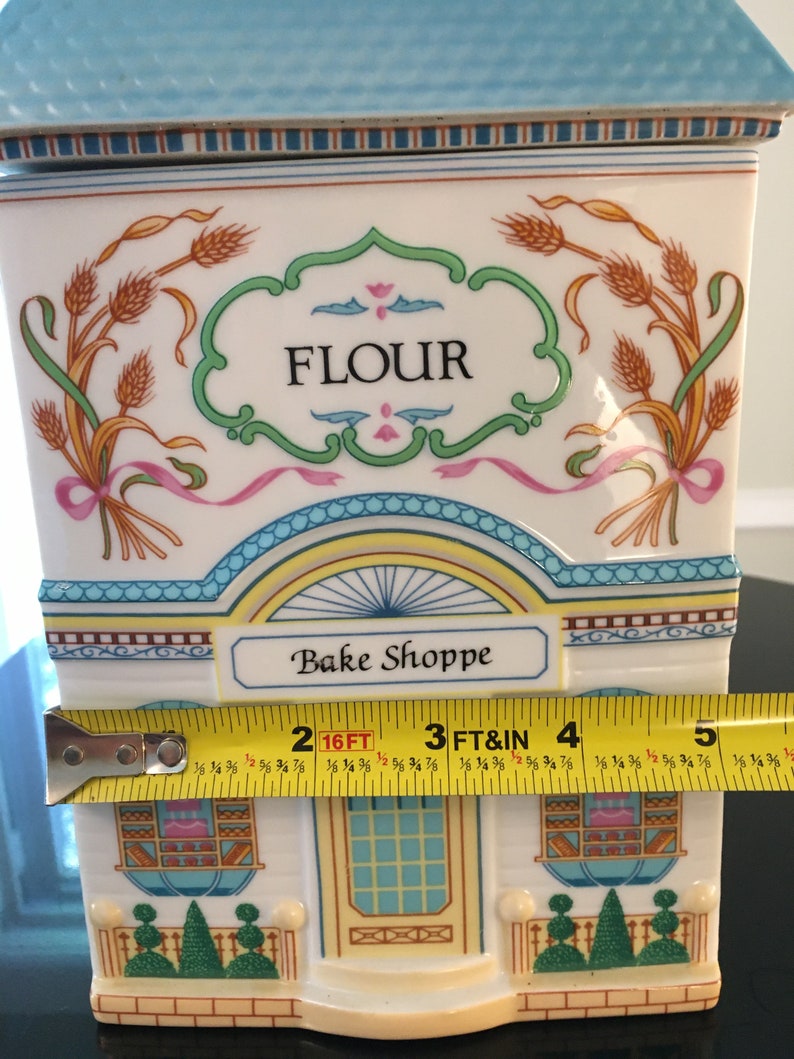 LENOX Porcelain FLOUR CANISTER Flour Jar Victorian Shop/House Etsy