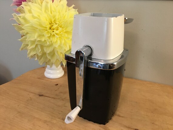 1950s Swing A Way Vintage Countertop Ice Crusher Black White Etsy