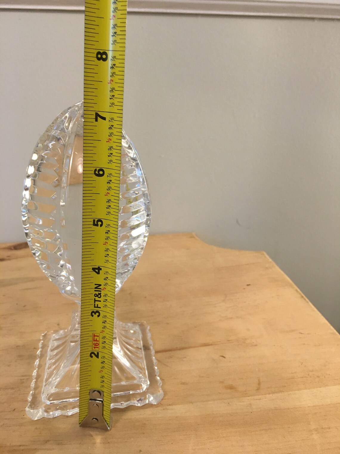 Genuine Hand Cut 24 Lead Crystal Egg Shaped Finial Etsy