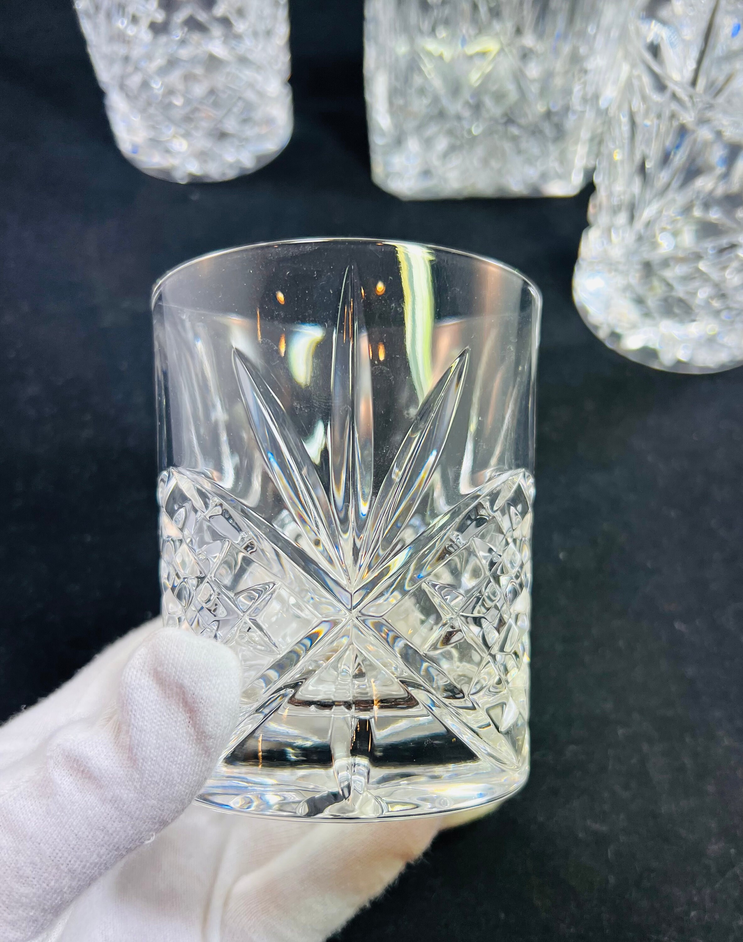 Lead Crystal Decanter and Glasses Set Etsy