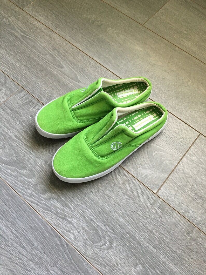 champion shoes neon green