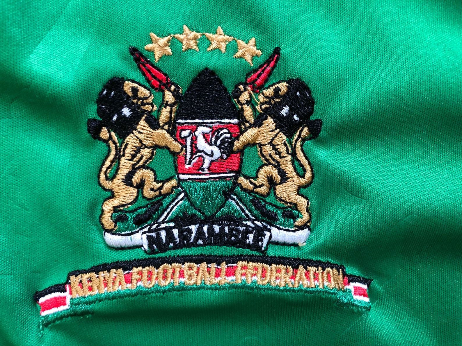 Kenya soccer jersey boys XL fits like mens small green red Etsy