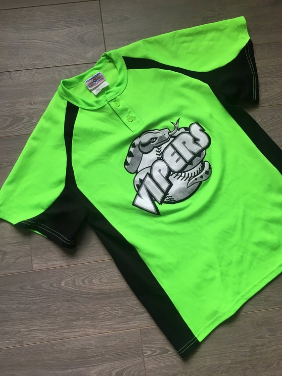 lime green baseball jersey