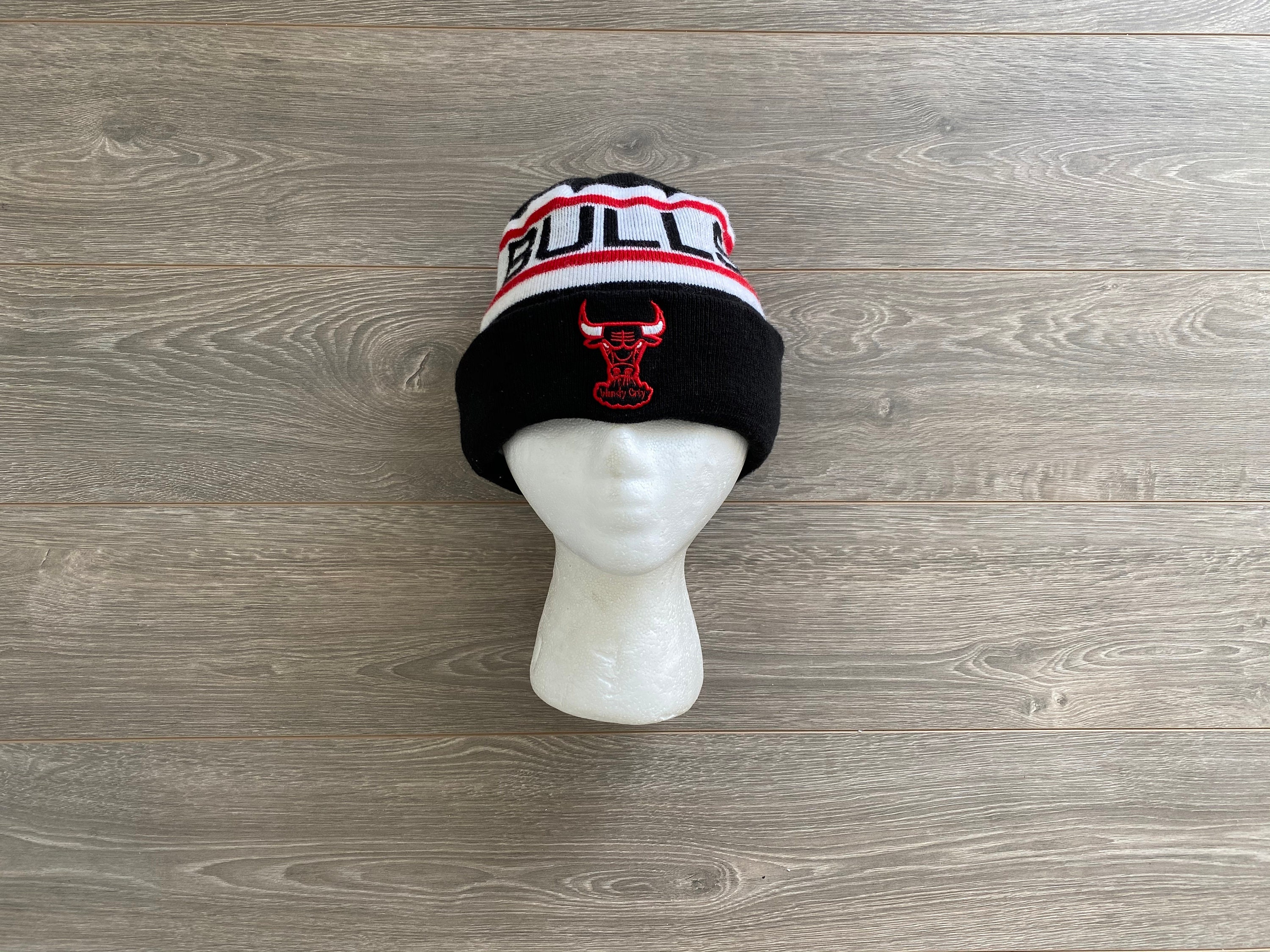 VTG Chicago Bulls New Era Mütze schwarz weiß rot Erwachsene | Etsy