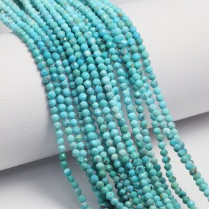 Natural Blue Sapphire 4-4.5mm Faceted Rondelle A Grade Gemstone Beads