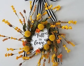 Fall in love Mini fall wreath