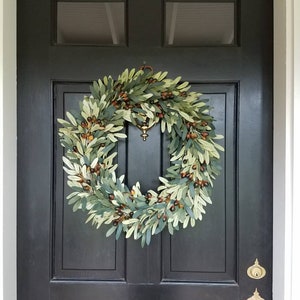 Faux olive wreath , Every Day Wreath image 5