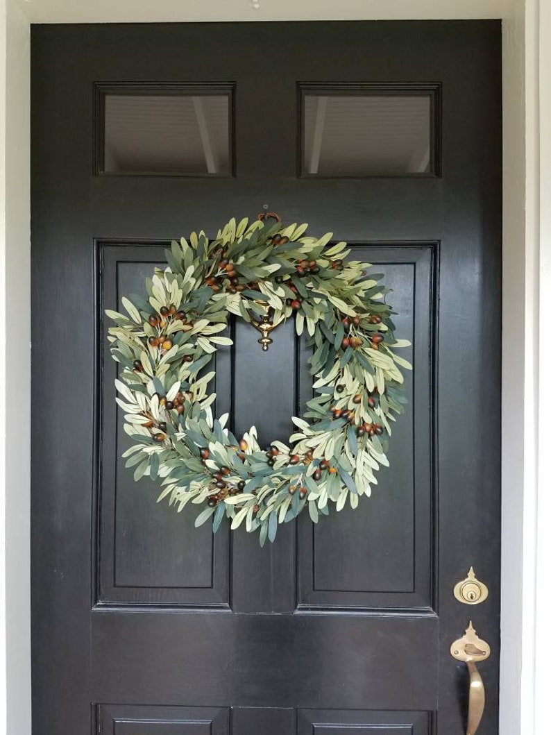 Faux olive wreath , Every Day Wreath image 5