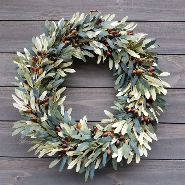 Faux olive wreath , Every Day Wreath