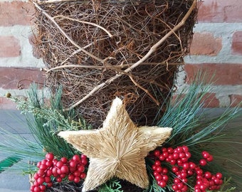 Topper per albero di Natale con stella del cappello a cilindro