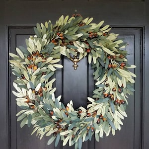 Faux olive wreath , Every Day Wreath image 4