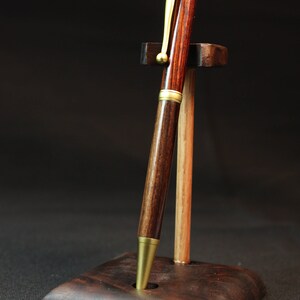 Hand Made Indian Rosewood Satin Gold Slim Twist Pen