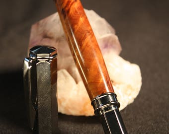 Hand Made Thuya Burl Slim Hex Fountain Pen
