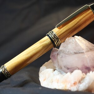 Hand Made Bethlehem Olivewood Sophisticated Rollerball Pen