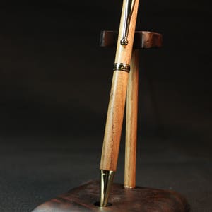 Hand Made Miranti wood Gold Slim Twist Pen