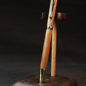 Hand Made Miranti wood Gold Slim Twist Pen