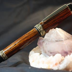 Hand Made Cocobolo Sophisticated Rollerball Pen