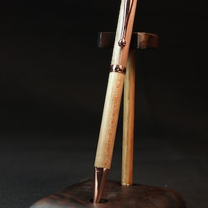Hand Made Miranti wood Copper Slim Twist Pen