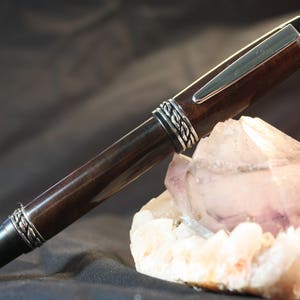 Hand Made Claro Walnut Sophisticated Rollerball Pen