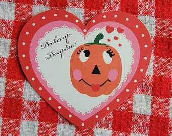 Instant Digital Download Valloween Spooky Valentine Halloween Pumpkin Valentine Card