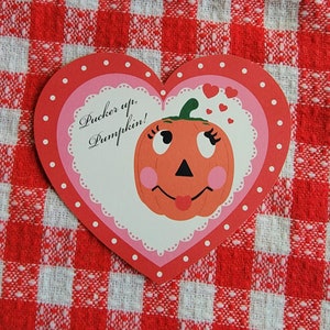 Instant Digital Download Valloween Spooky Valentine Halloween Pumpkin Valentine Card