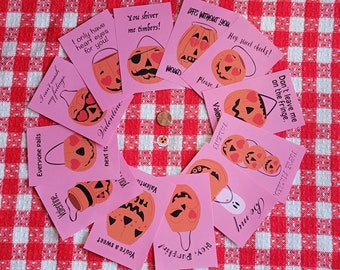 Printable Spooky Valloween Valentine Cards