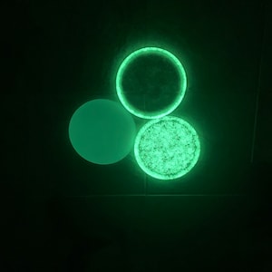 7.5 Glow in the Dark Tray, Nightstand Valet, Night Light, Dorm Tray, Kids Light, Grandparents Light, Reusable, Any Light Rechargeable image 8