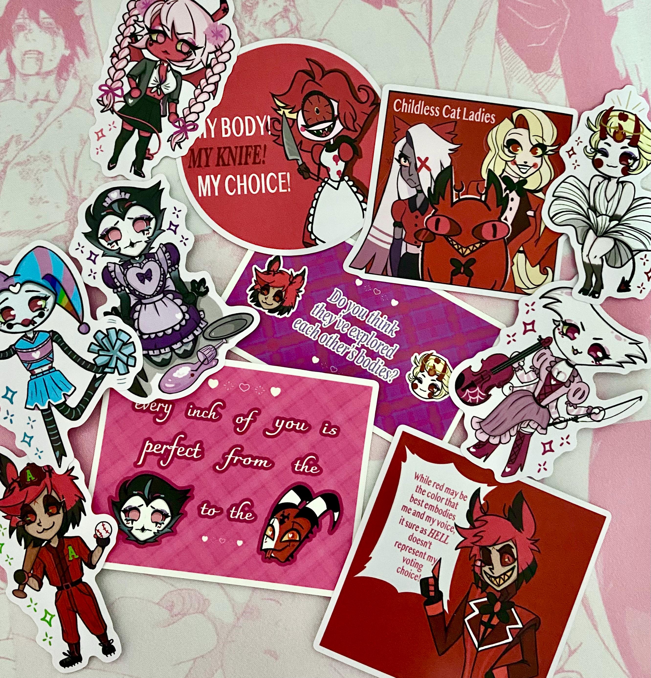 Stolitz Sticker Merch Stolitz Helluva Boss Stolas Goetia Blitzo Buckzo Hellaverse | Matte ...