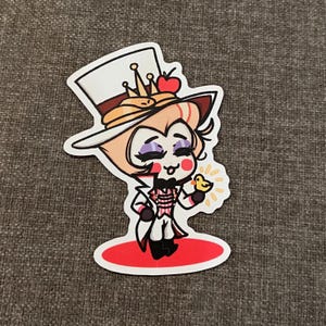 Lucifer Morningstar Hazbin Hotel Die-cut Sticker |  Matte Vinyl Sticker | 3”