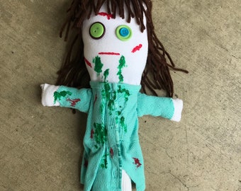 The Exorcist- Reagan, Horror, Voodoo, Rag doll, Halloween, Movie, Spooky, Goth, Gift